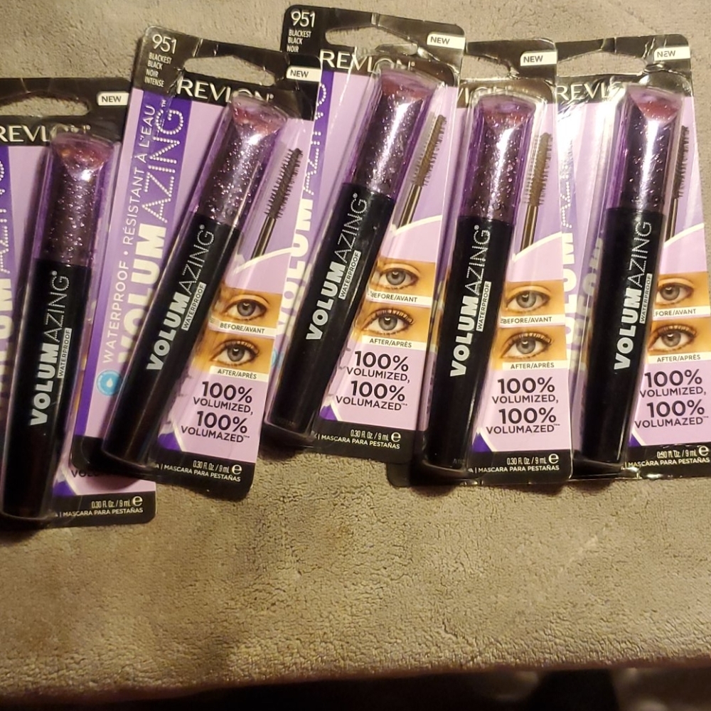 Lot of 5 Revlon waterproof mascara